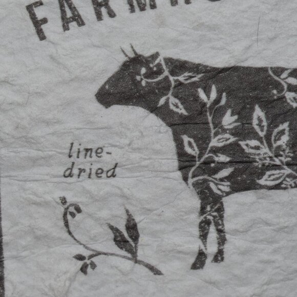 Country Farmhouse Linens Cow Laundry Tapestry Sign Decor - Picture 3 of 9